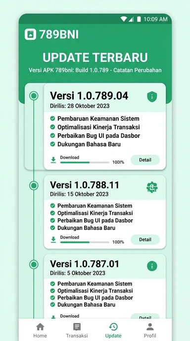Riwayat Versi 789bni untuk Pengguna Android