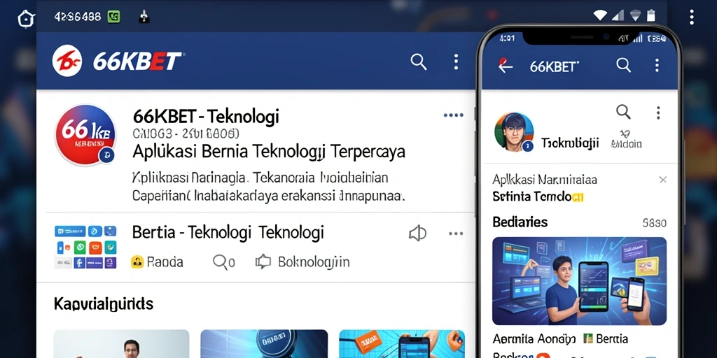 Antarmuka modern dan fungsional aplikasi 66KBET.