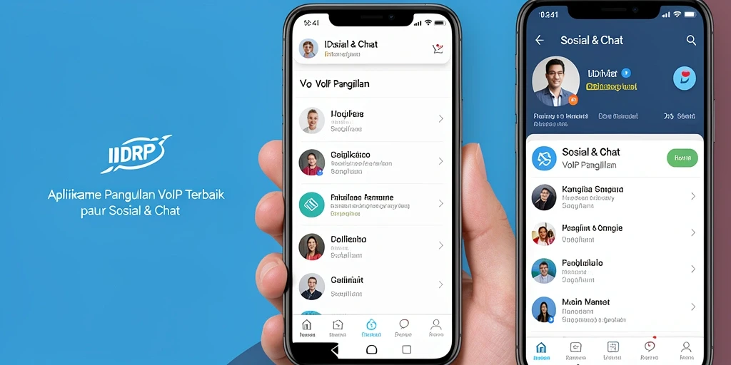 Antarmuka IDRRP menampilkan fungsi VoIP Panggilan dengan jelas dan sederhana.