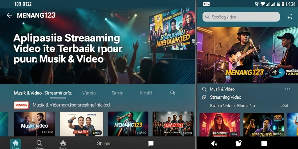 Tampilan antarmuka MENANG123 yang menarik dan fungsional untuk Streaming Video.