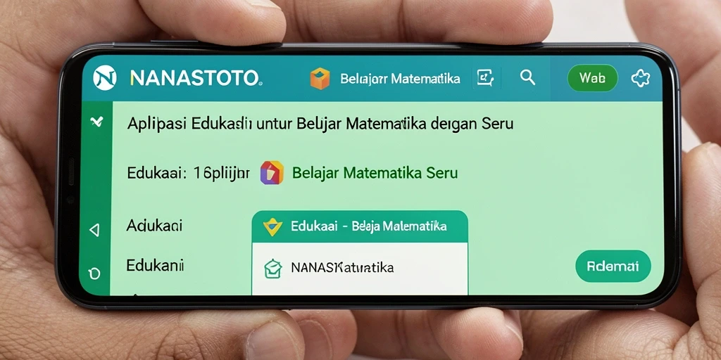 Antarmuka pengguna NANASTOTO yang ramah dan interaktif.