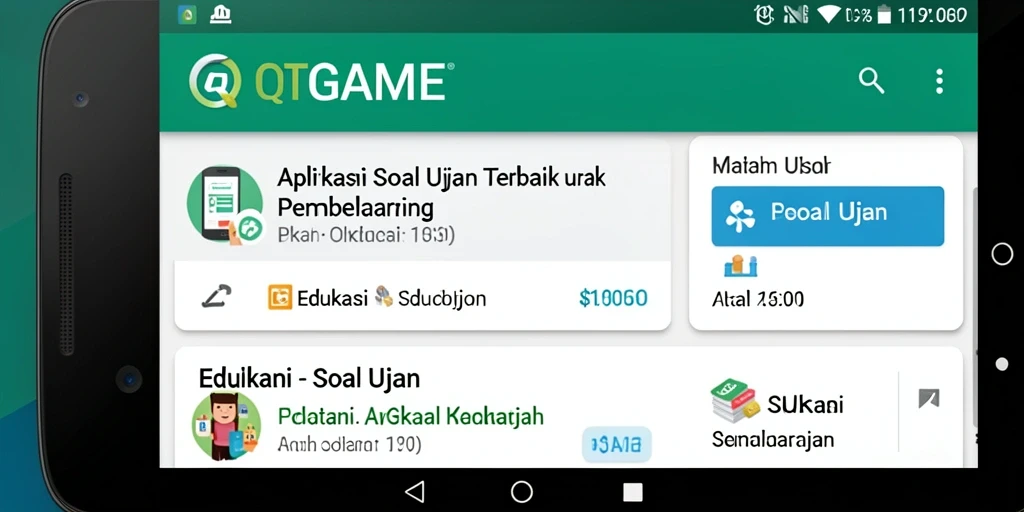 Antarmuka QTGAME yang menarik dan interaktif.
